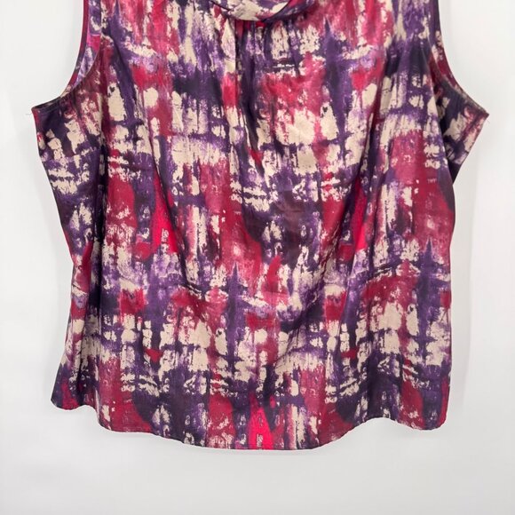 Coldwater Creek Sleeveless Cowl Neck satin top size 2X plus pink  Womens Blouse - Picture 4 of 14